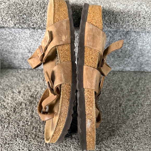 Birkenstock Mayari Saddle Brown Leather Sandals Shoe Women's Size: 40 - Picture 4 of 7